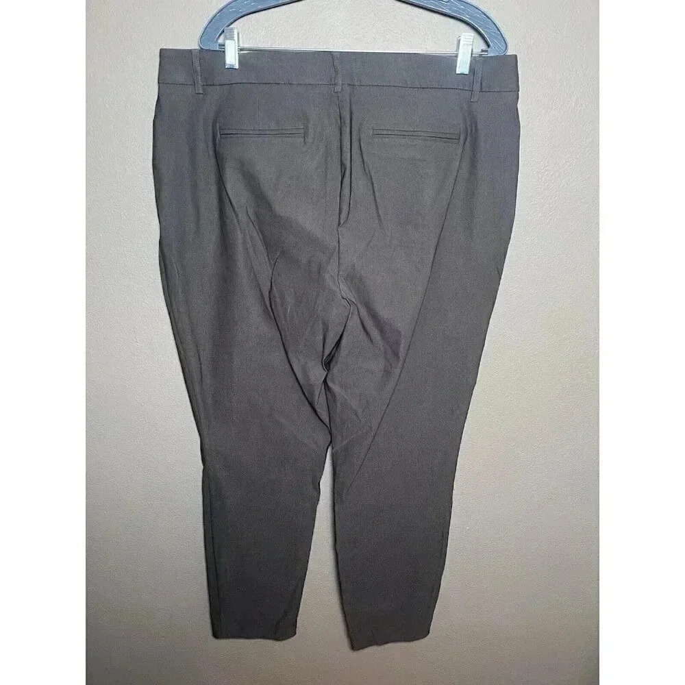 Nine West Slim Ankle Pants Womens Gray Size 18L Taper at Ankles NWT - Picture 2 of 6